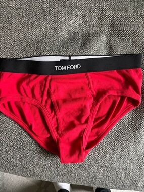 Tom Ford Red and Black Briefs